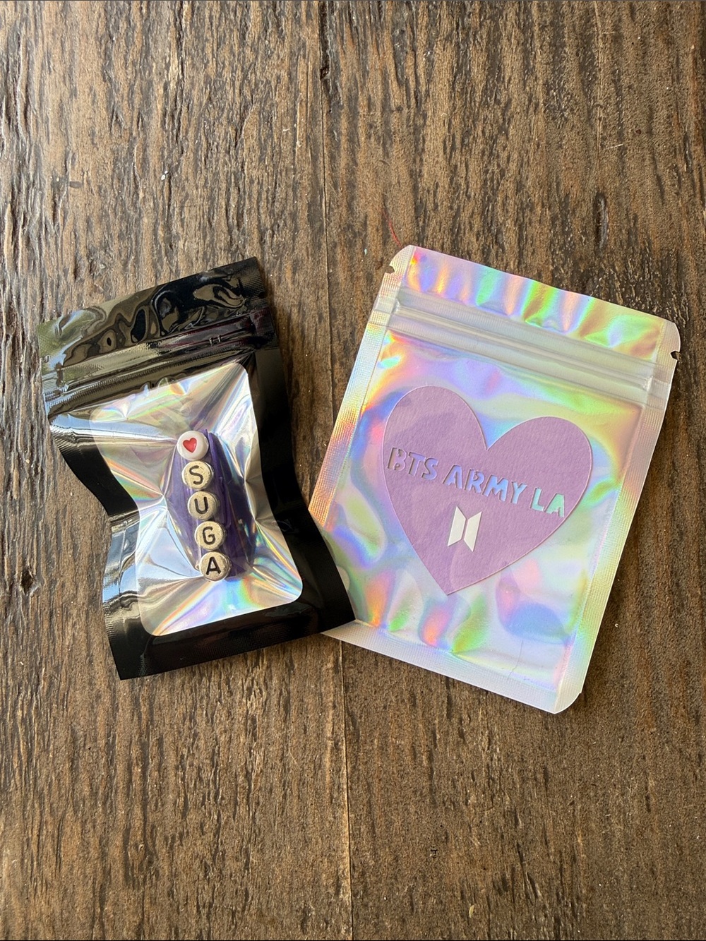 BTS Army LA 2026 Purple Heart Decorative Patch - Fan Merchandise